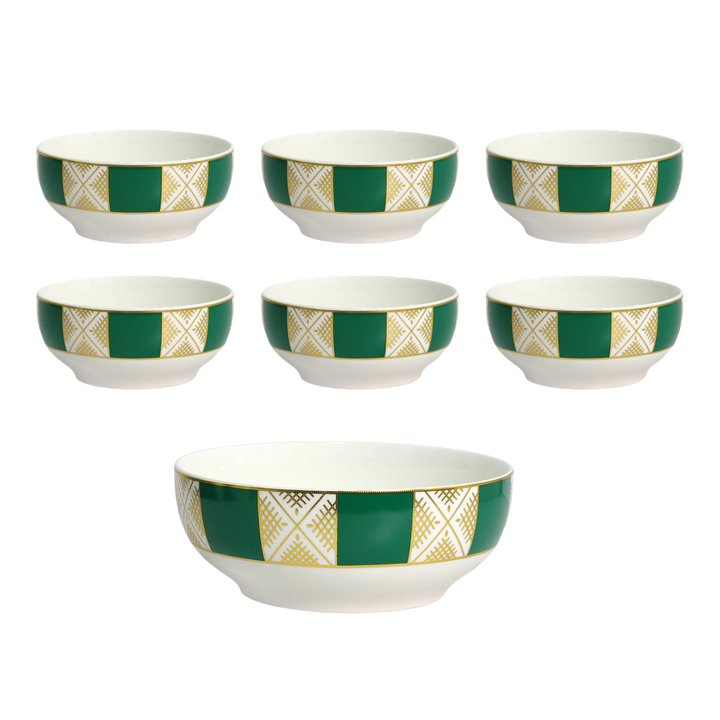 Set saladier 25cm + 6 bols 15cm beldi