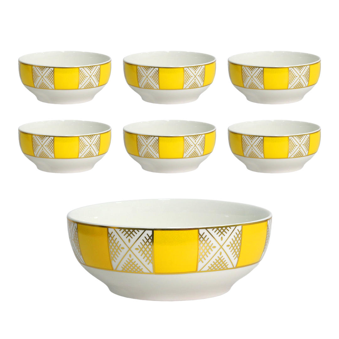 Set saladier 25cm + 6 bols 15cm beldi