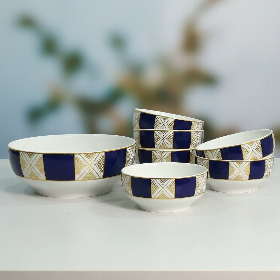 Set saladier 25cm + 6 bols 15cm beldi