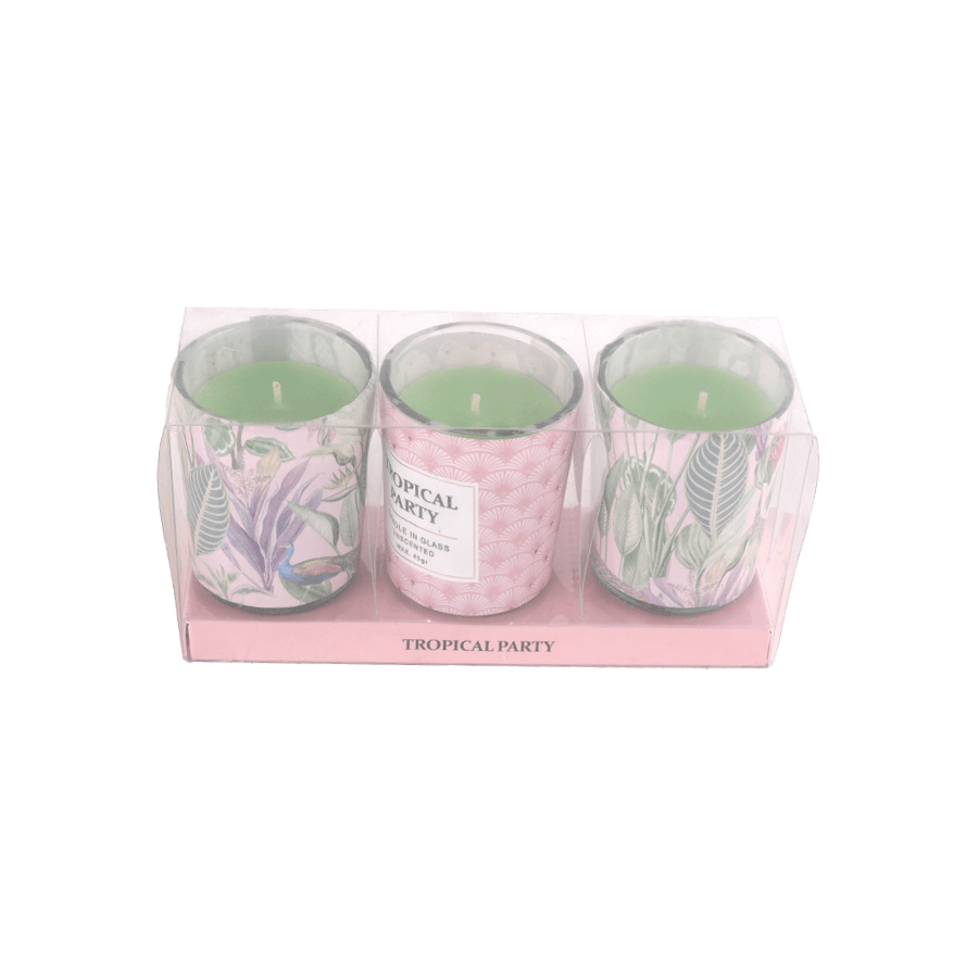 Set 3 bougies en pot - Saga Cuisine