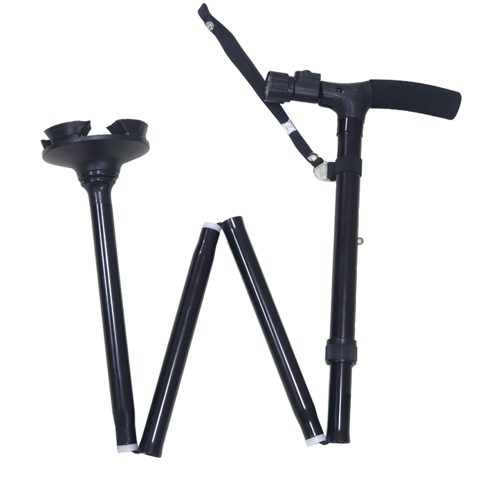 Canne Pliable en Métal avec Lampe LED