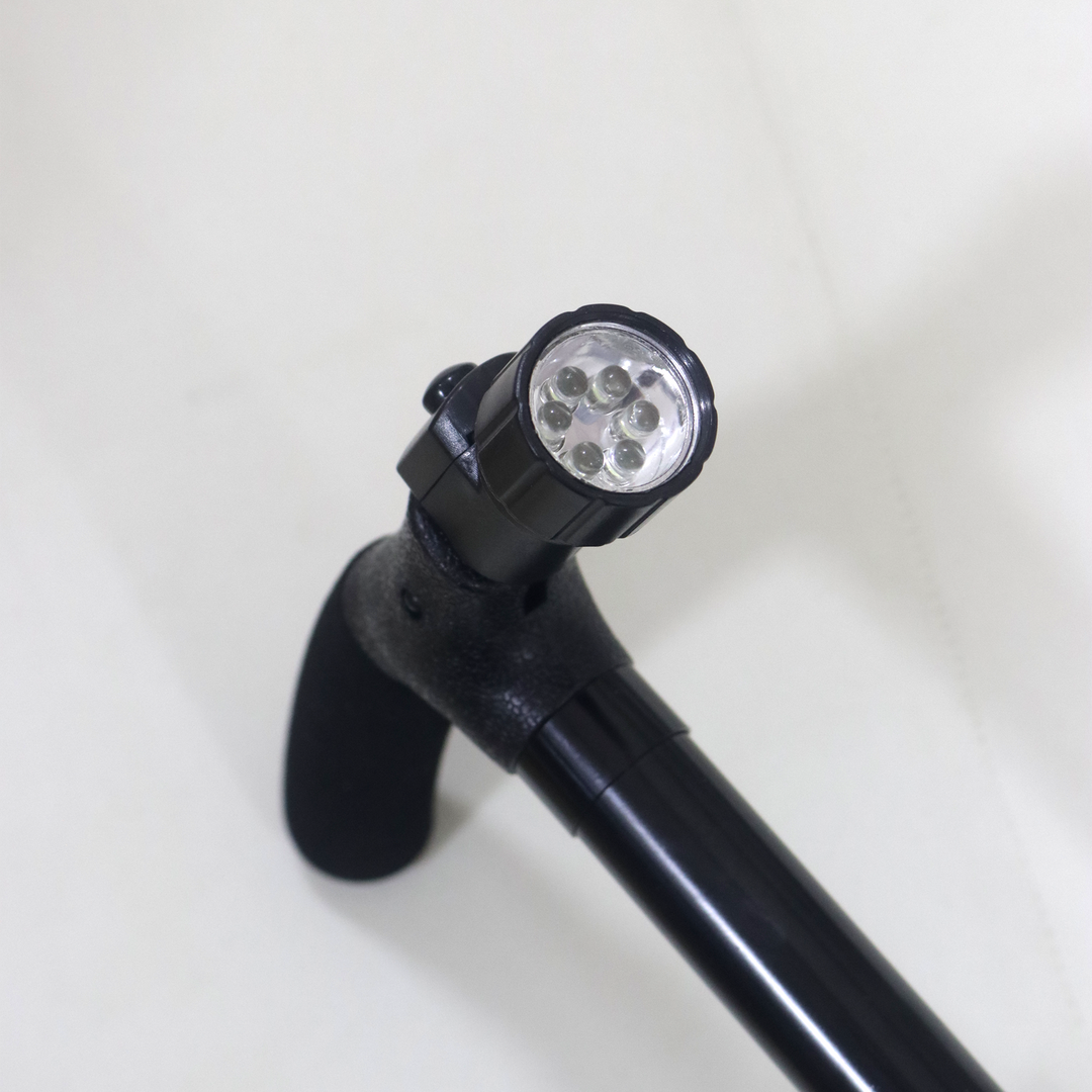Canne Pliable en Métal avec Lampe LED