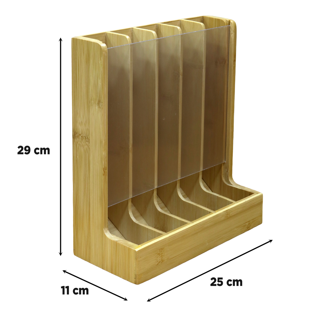 Porte capsules en bois 25x29cm