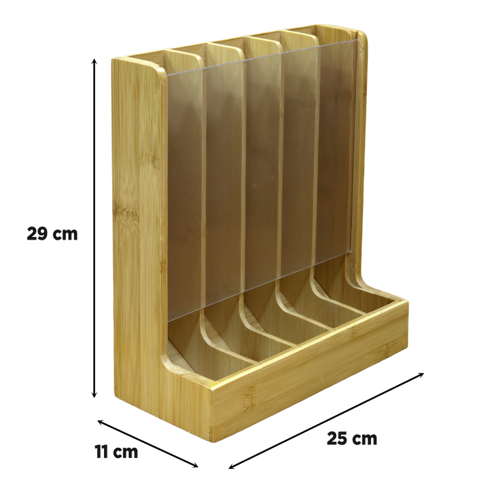 Porte capsules en bois 25x29cm