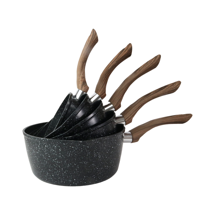 Set 5 casseroles en aluminium  12cm+14cm+16cm+18cm+20cm