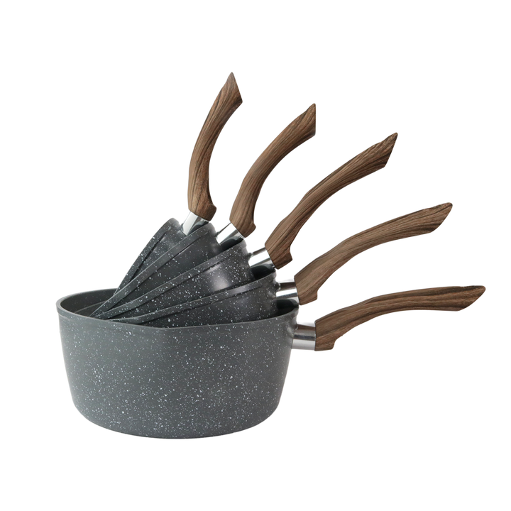 Set 5 casseroles en aluminium  12cm+14cm+16cm+18cm+20cm