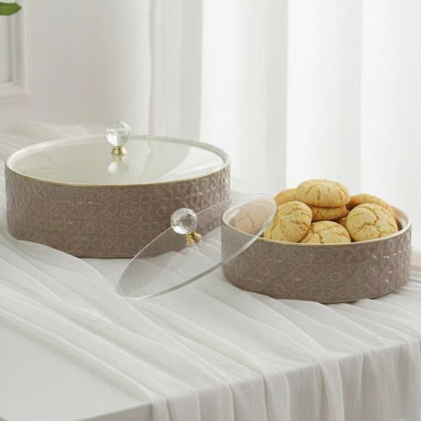 Service de table marron 31pcs