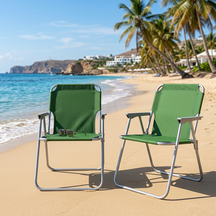 Set 2 chaises pliable 46x44x72cm