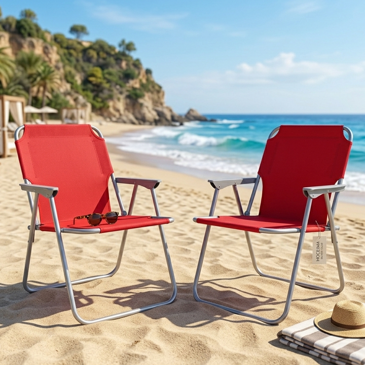 Set 2 chaises pliable 46x44x72cm