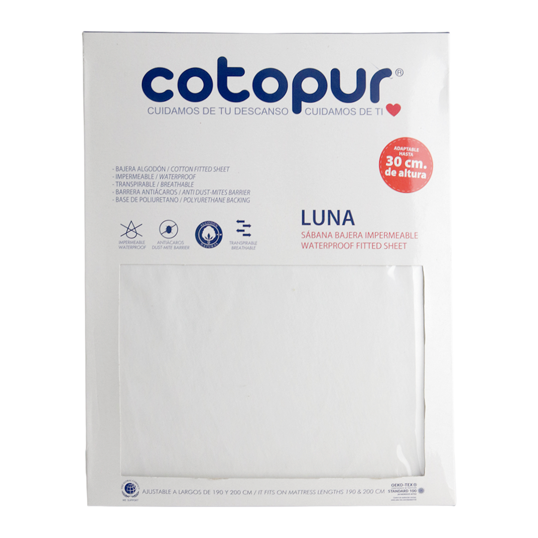 Protège matelas imperméable 140x190x35cm