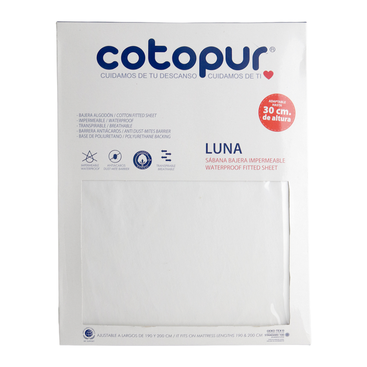 Protège matelas imperméable 140x190x35cm