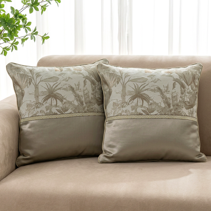 Set 2 coussins désert beige 45x45cm