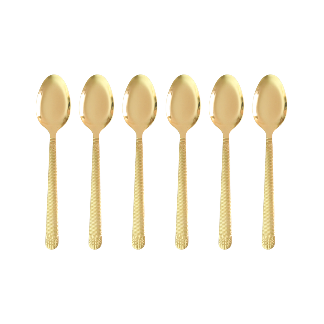 Couverts de table dorés 24pcs