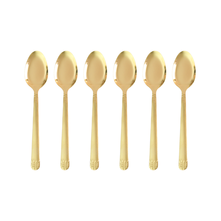 Couverts de table dorés 24pcs