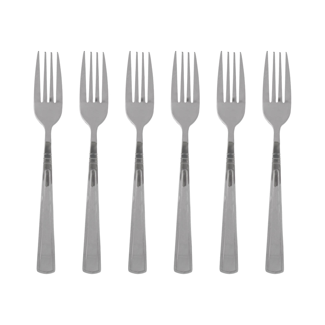 Set 6 fourchettes de table en inox