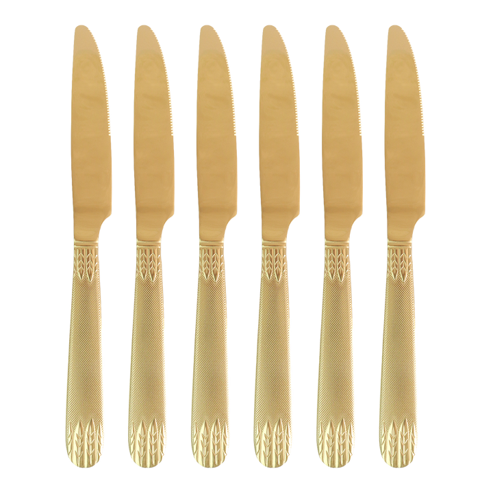 Couverts de table dorés 24pcs