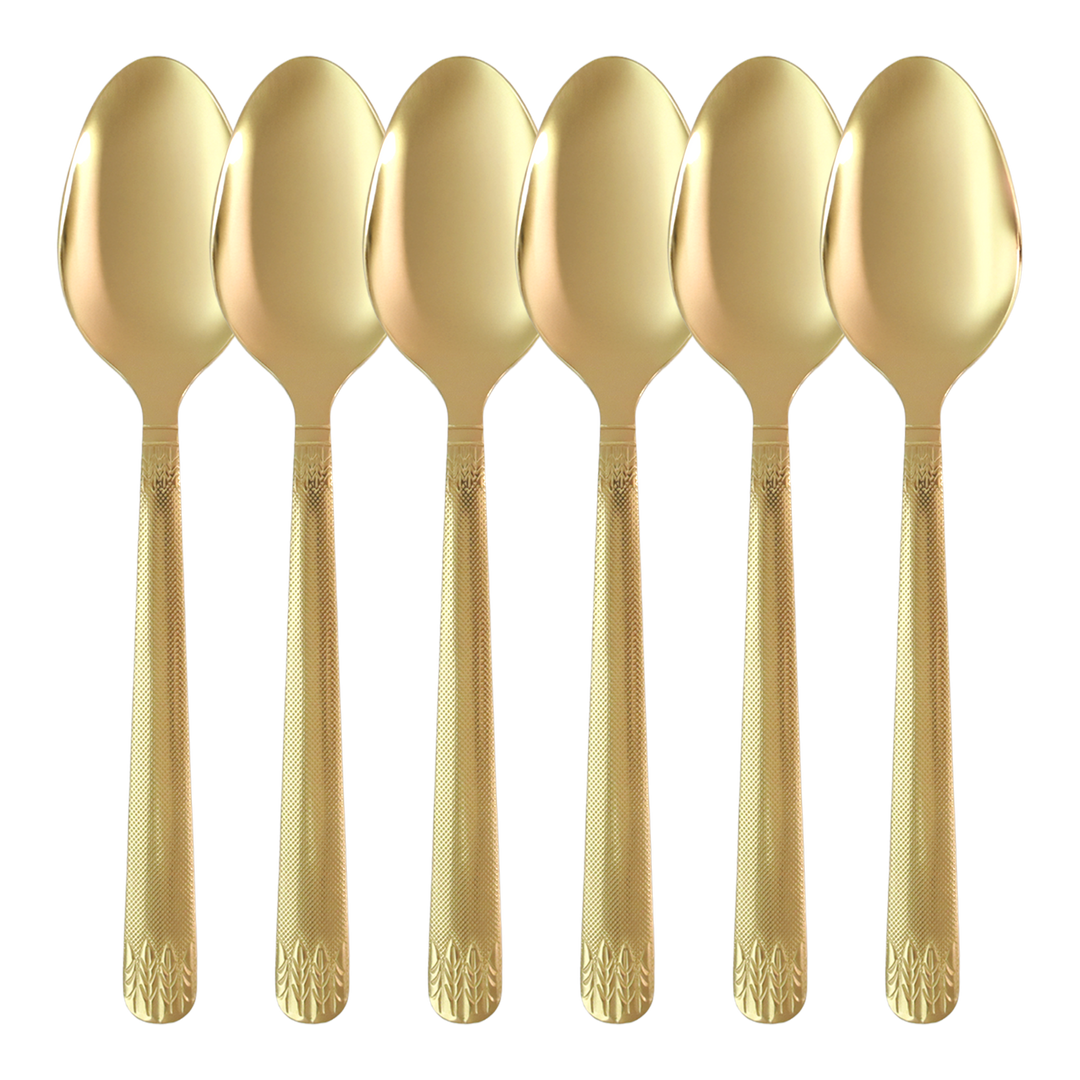 Couverts de table dorés 24pcs