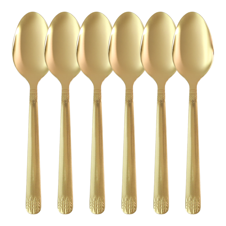 Couverts de table dorés 24pcs
