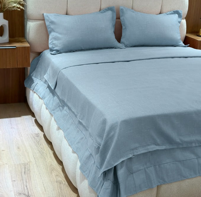 Parure de lit 4pcs 225x240cm / 200x230cm / 70x50cm x2
