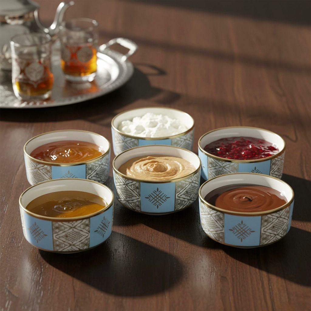 Set 6 bols motif beldi 10,50x6cm