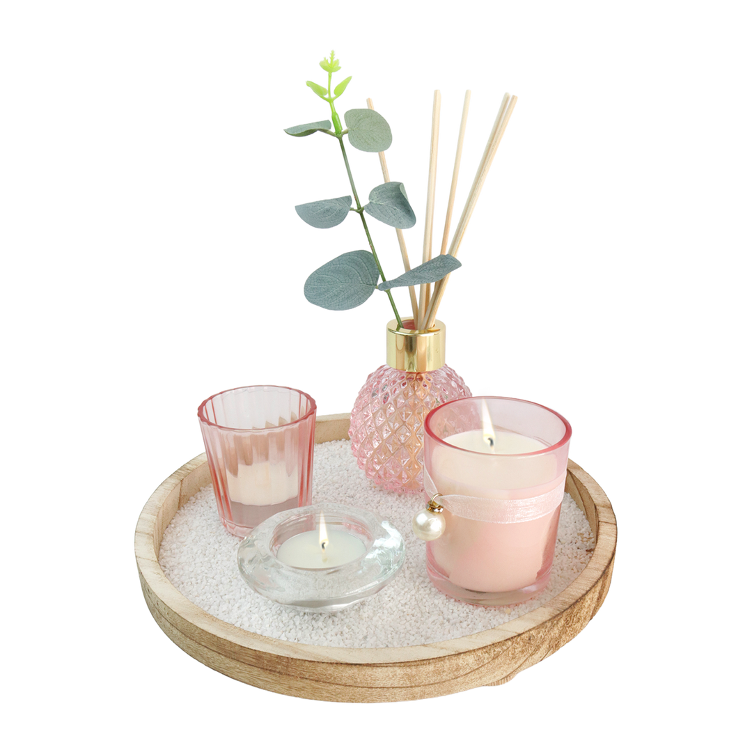 Coffret diffuseur 4pcs avec plateau 23cm