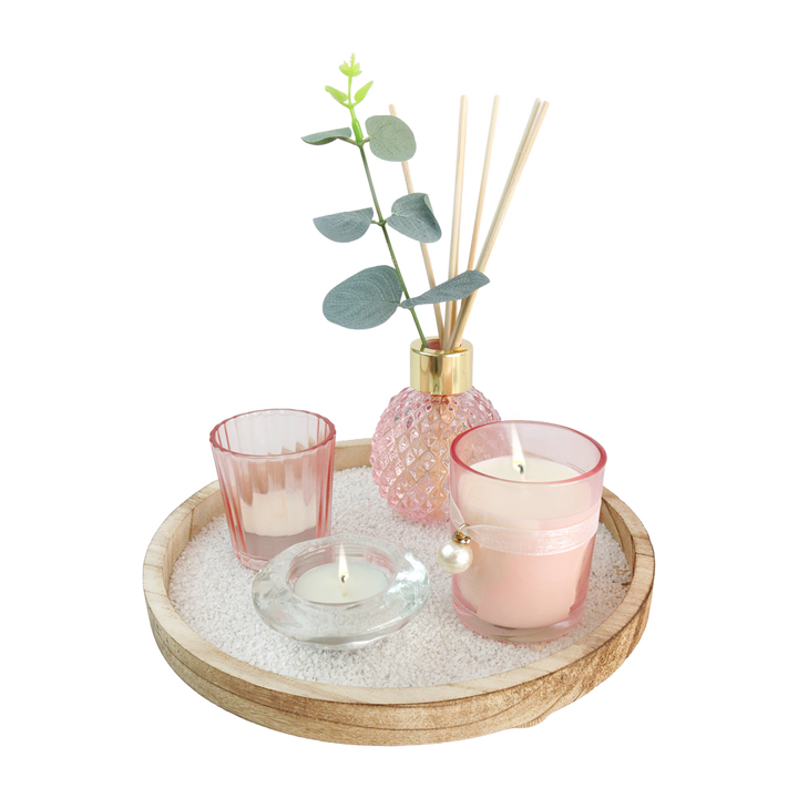 Coffret diffuseur 4pcs avec plateau 23cm