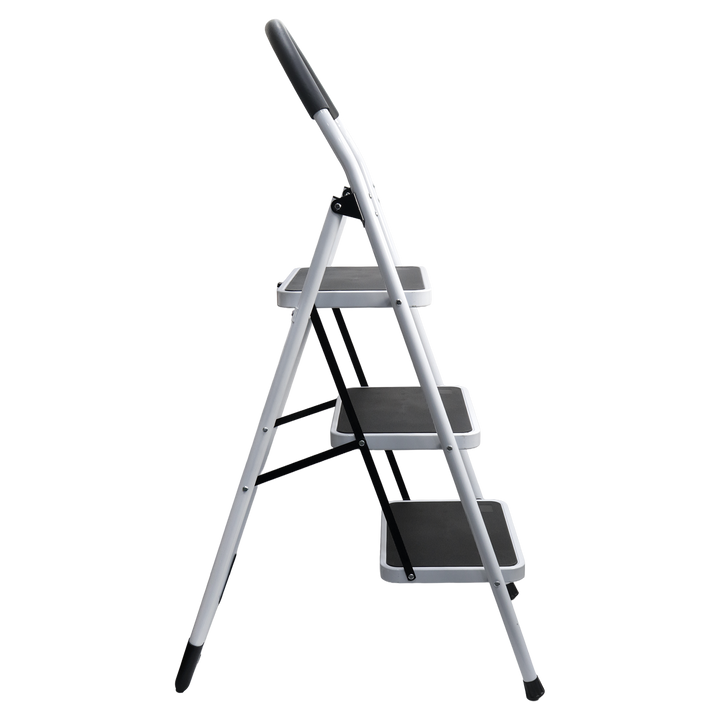 Escabeau 3 marches en métal 46x127cm