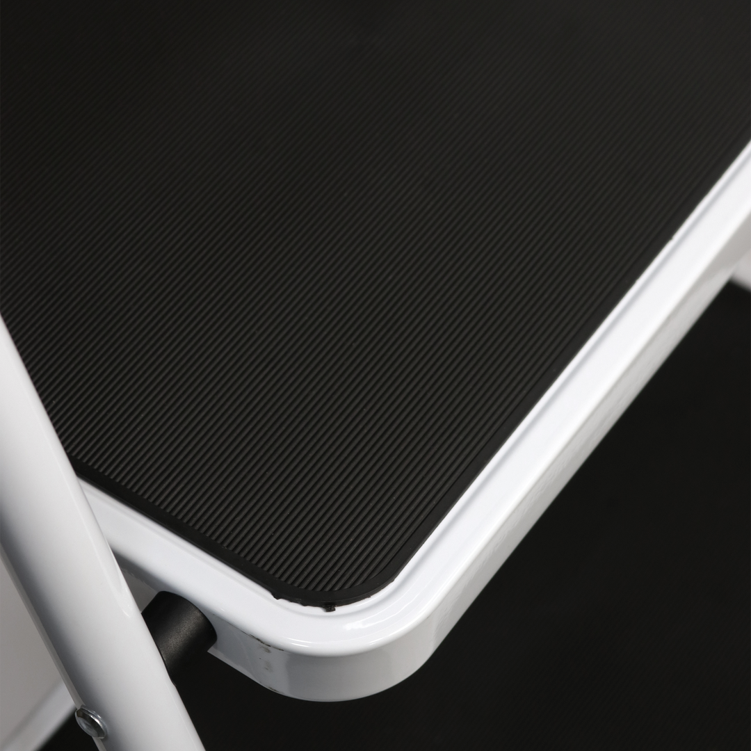 Escabeau 3 marches en métal 46x127cm