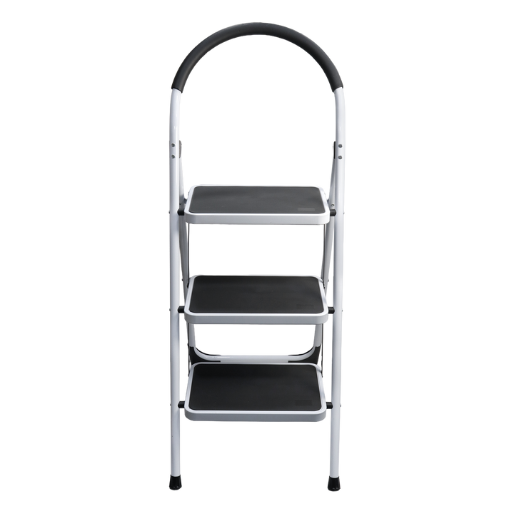 Escabeau 3 marches en métal 46x127cm