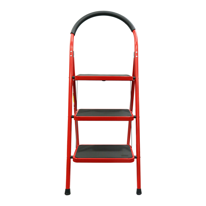 Escabeau 3 marches en métal 46x127cm