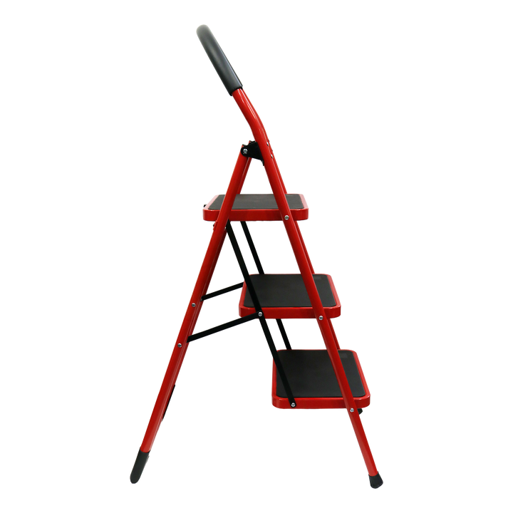 Escabeau 3 marches en métal 46x127cm