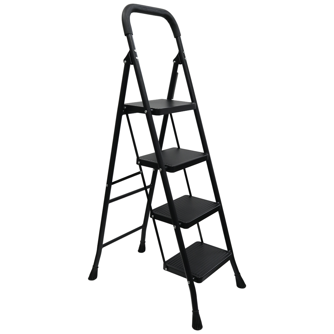 Escabeau 4 marches en métal 39x136cm