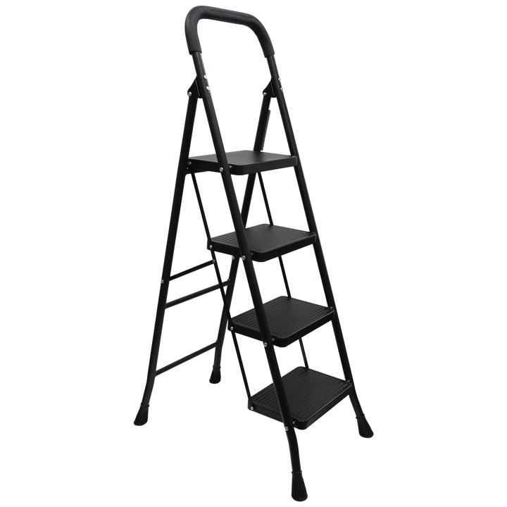 Escabeau 4 marches en métal 39x136cm