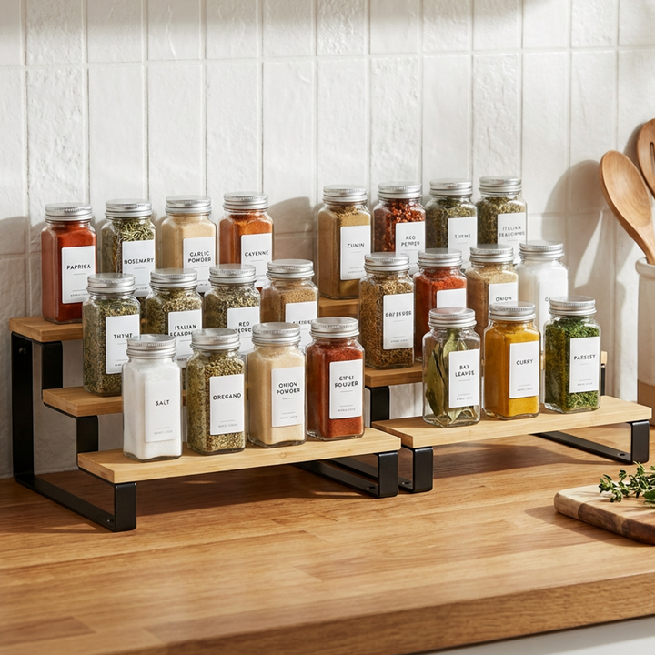 Etagère 3 niveaux extensible en bois 29cm