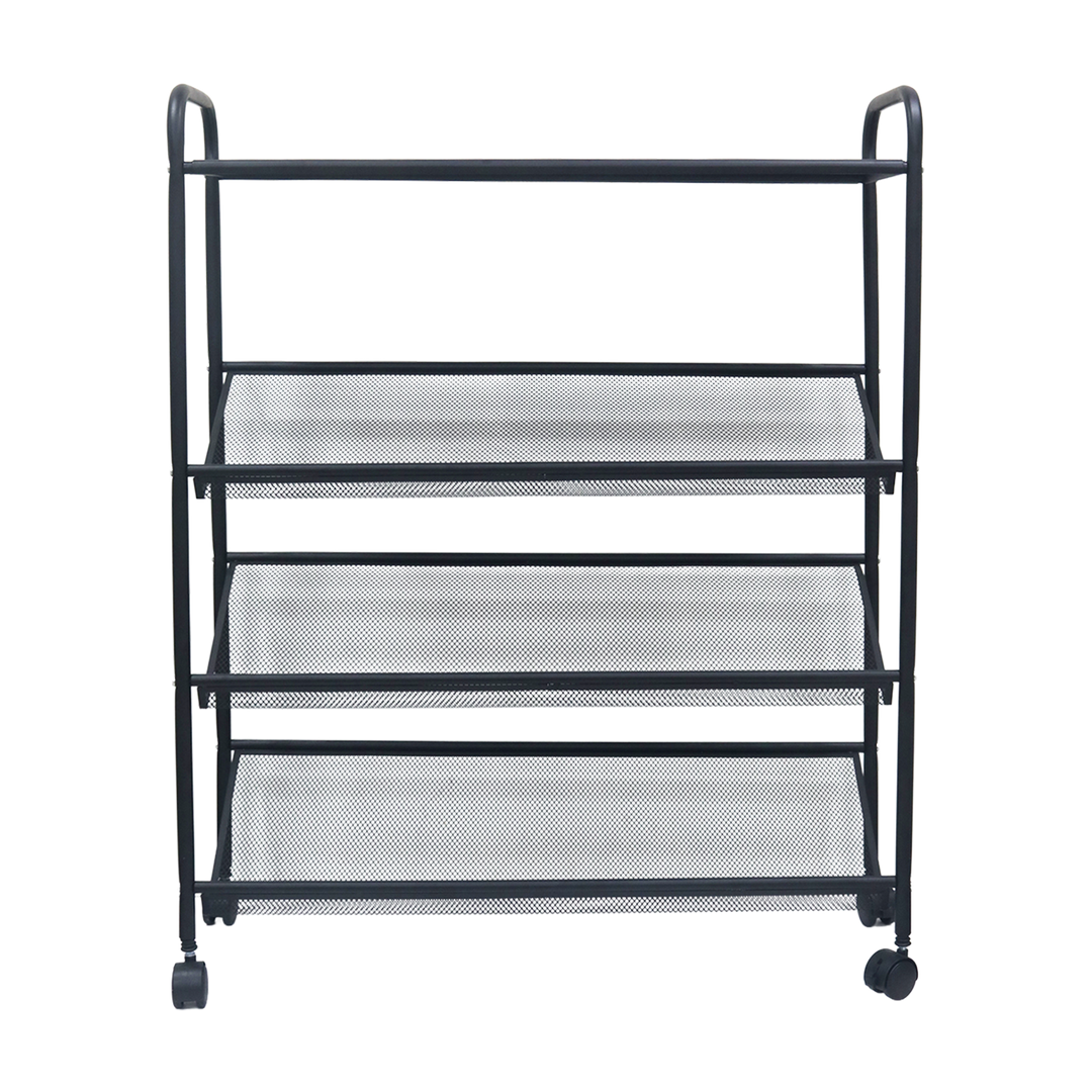 Etagère 4 niveaux en métal 70x25x87cm