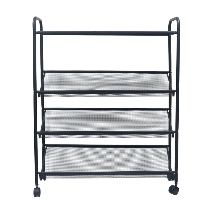 Etagère 4 niveaux en métal 70x25x87cm