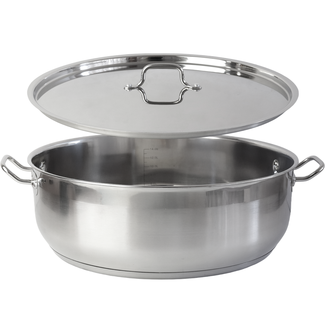 Marmite en inox 40x14cm