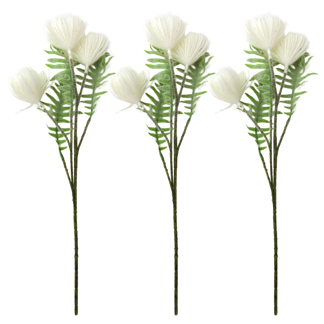Set 3 fleurs artificielle 45cm