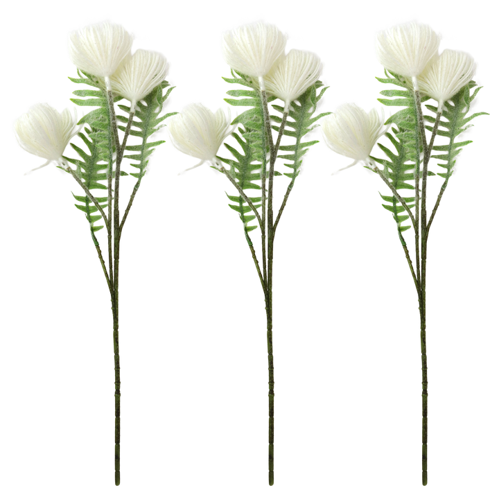 Set 3 fleurs artificielle 45cm