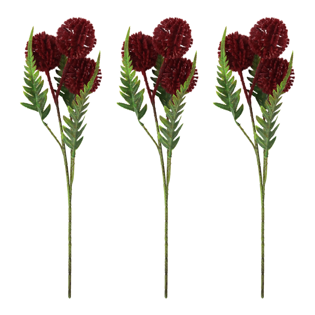 Set 3 fleurs artificielle 45cm
