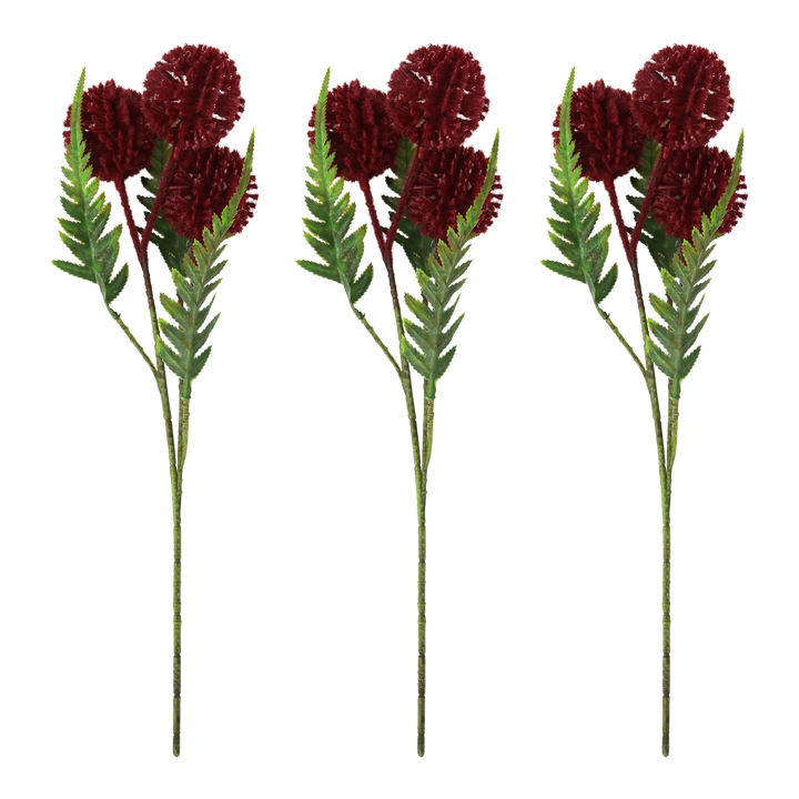 Set 3 fleurs artificielle 45cm