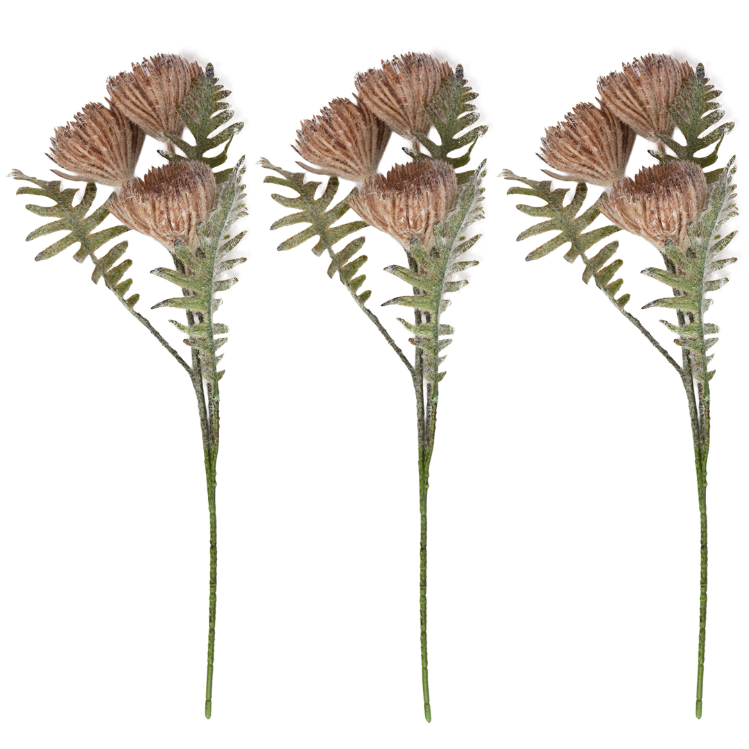 Set 3 fleurs artificielle 45cm