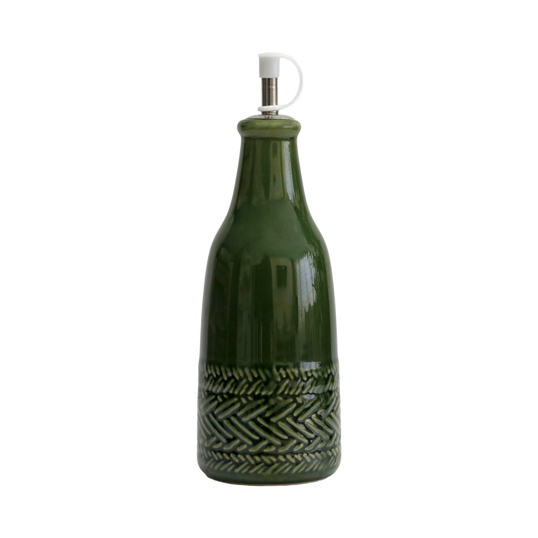 Set moule en céramique 30cm + huilière en céramique 375ML