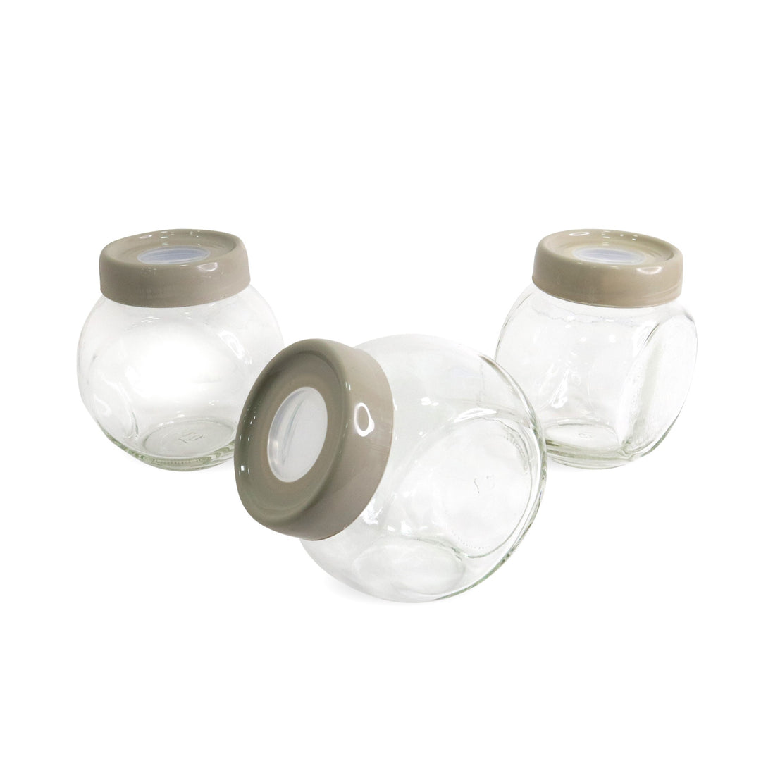 Set 3 jarres en verre 750ML