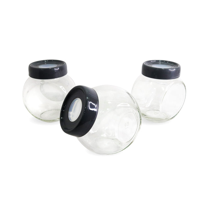 Set 3 jarres en verre 750ML