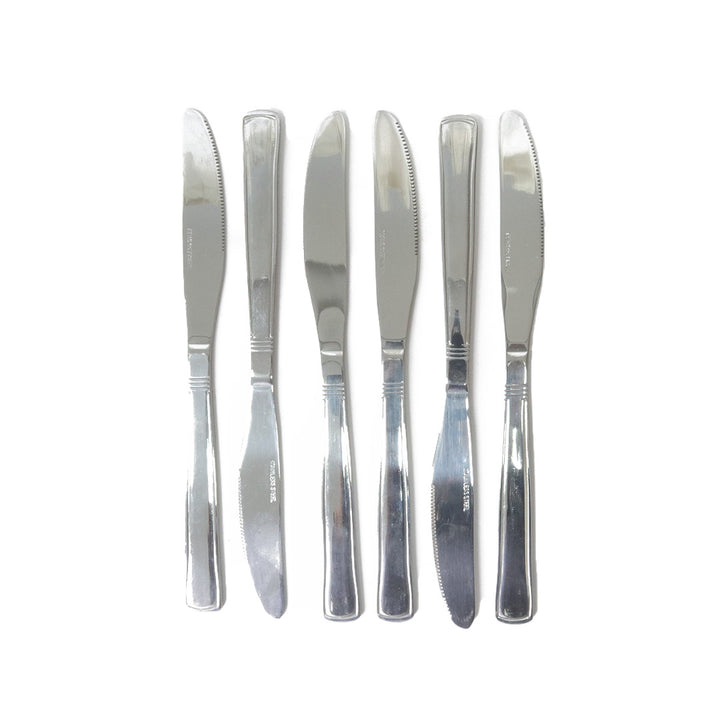 Set 6 couteaux couteaux de table en inox