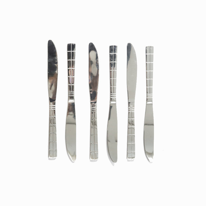 Set 6 couteaux couteaux de table en inox