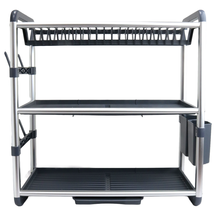 Egouttoir 3 niveaux en aluminium 61x26,50x57cm
