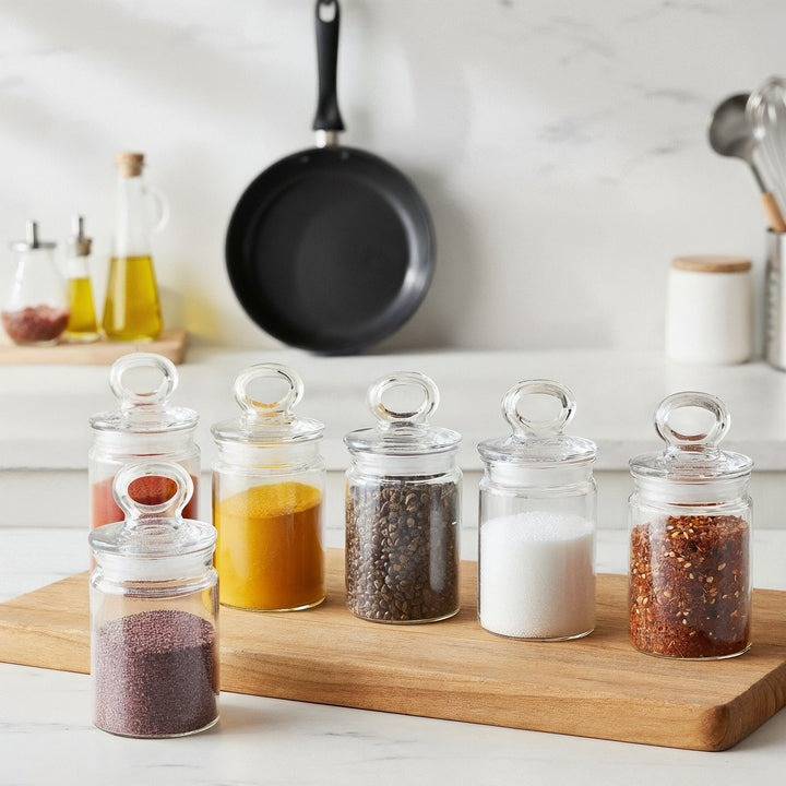 6 bocaux en verre 240ML