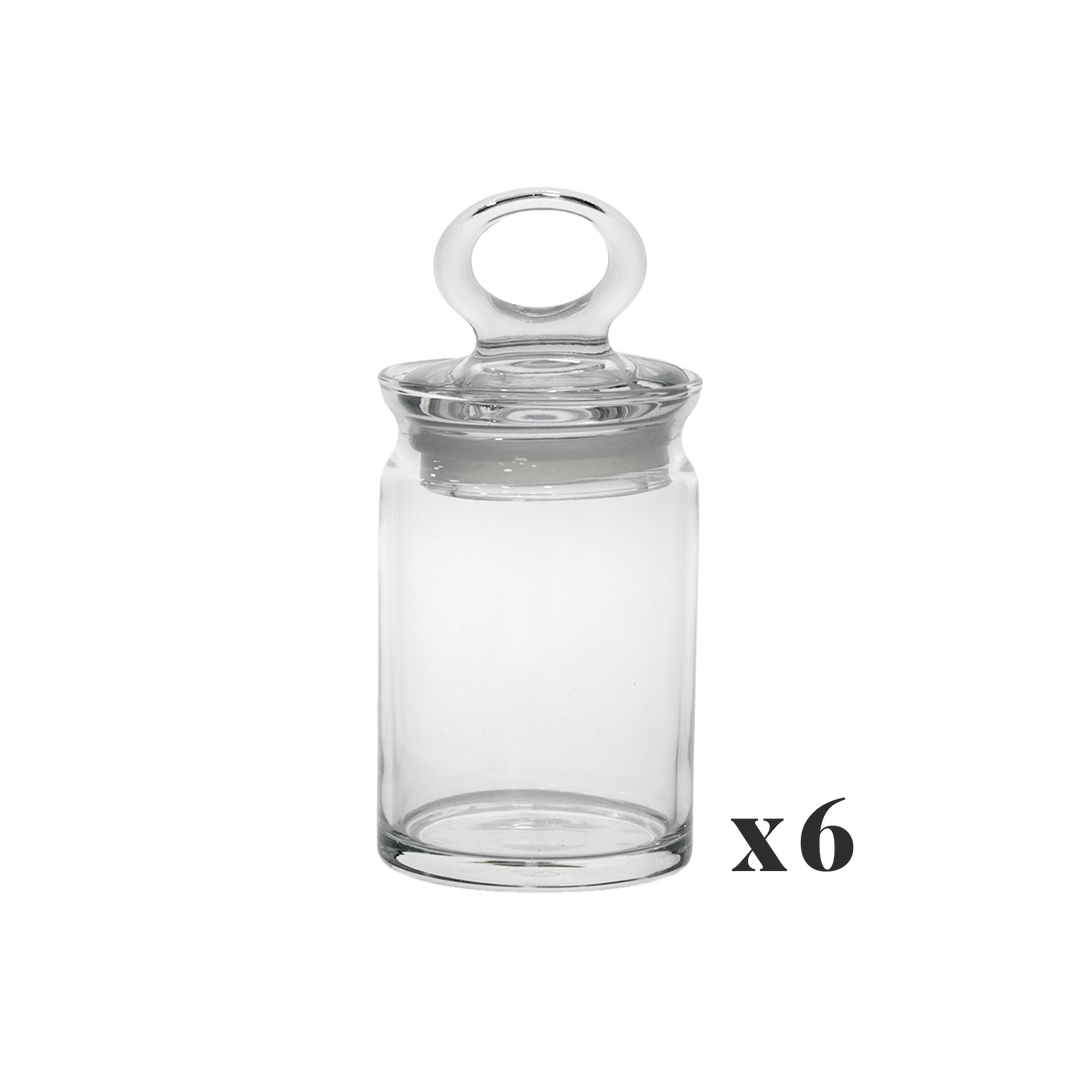 6 bocaux en verre 240ML